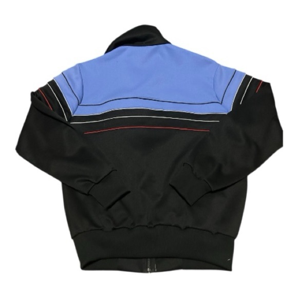 Vintage Adidas Trefoil Track Jacket Black & Blue – Size M - Picture 2 of 4